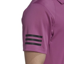 adidas Polo tenisowe Club 3 Stripes #22 fioletowe męskie